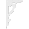 Ekena Millwork Brontes Architectural Grade PVC Bracket, 5/8"W X 7"D X 12"H BKTP01X07X12BR - alternate 3